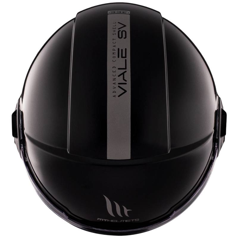 Casco MT Viale SV S Solid A1 negro brillo